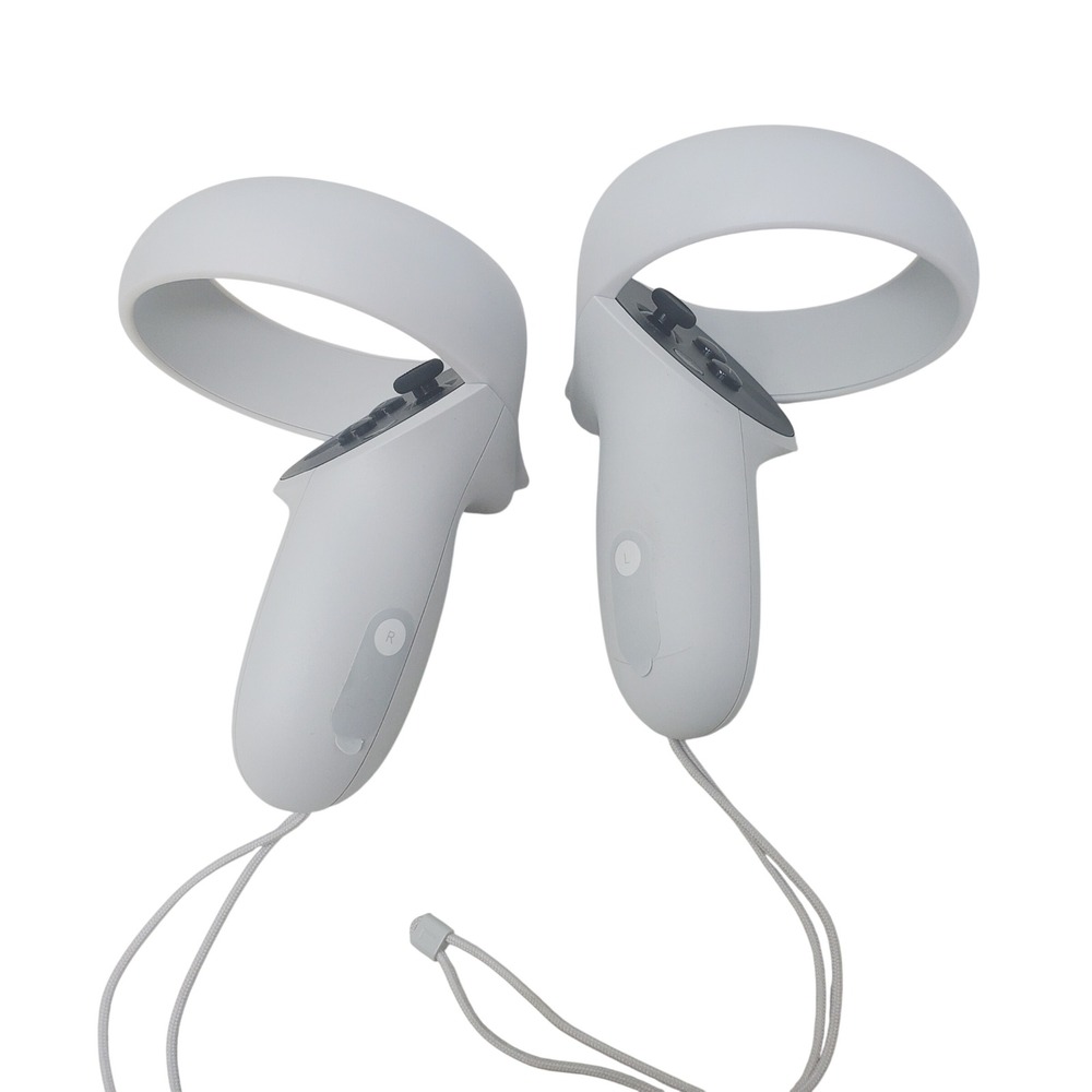 Meta Quest 2 Replacement Touch Controllers Left and Right White LX39EM JD96CX